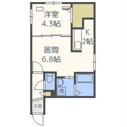 アルーア北大前の物件間取画像